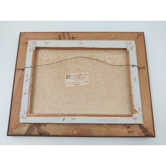 VTG Framed Chinese Junk Ships 20x16 C. Chan Oil Painting- Creative Galleries - Picture 9 of 16